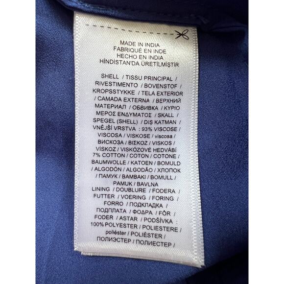 Lauren Ralph Lauren Blue Corded Lace Overlay Long Gown Dress Women's Size 10 - Picture 4 of 13